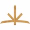 Ekena Millwork Alberta Rough Sawn Timber Gable Bracket, Western Red Cedar, 60"W x 38"H x 4"D x 4"F, 15/12 Pitch GBW060X38X0404ALB00RWR - alternate 1